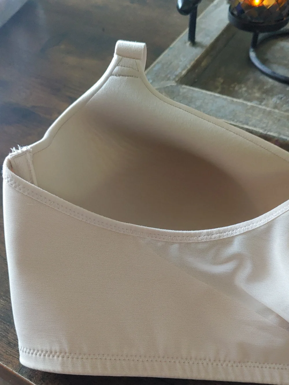NWOT Maidenform. 38D Beige Front Closure Gorgeous Racerback Padded Underwire Bra - Picture 7 of 9